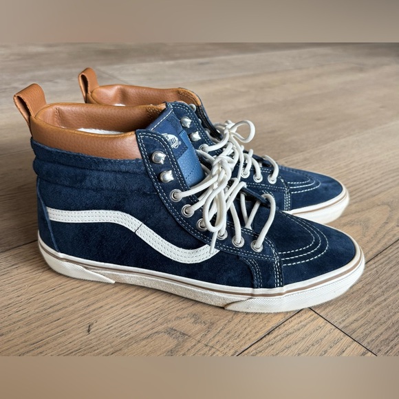 Vans Navy and White High-Top Sneakers - Picture 1 of 11